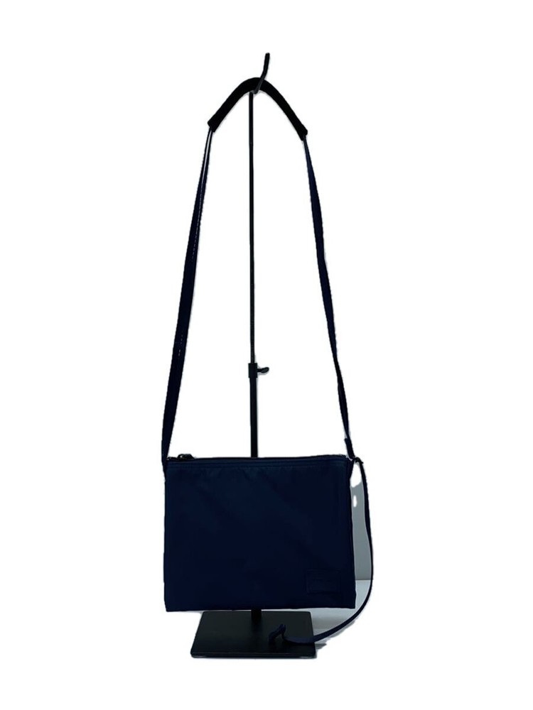 PORTER nylon shoulder bag in solid navy blue