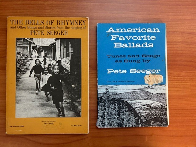 LOT of 2 1st Ed Pete Seeger Songbooks *Bells of Rhymney* & *Favorite Ballads* PB