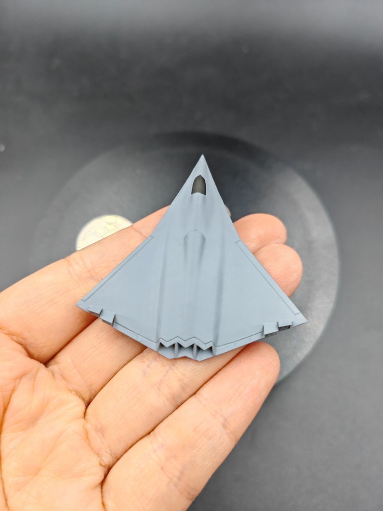 3D Printed 1/350 1/400 1/700 Scale China J-36 Stealth Fighter Jet Model 2 Pieces  