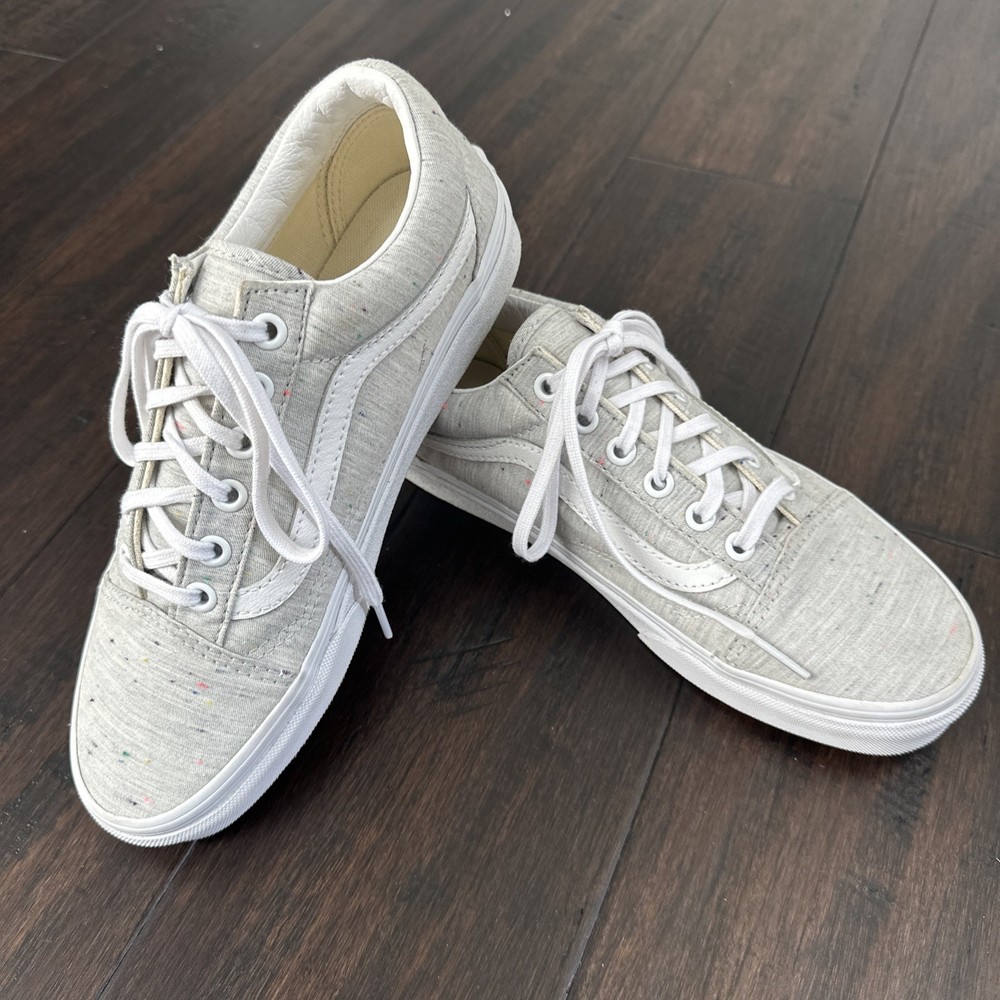 Vans Old Skool Jersey Grey & Speckled Skate Shoes Unisex Mens 6/Womens 7.5