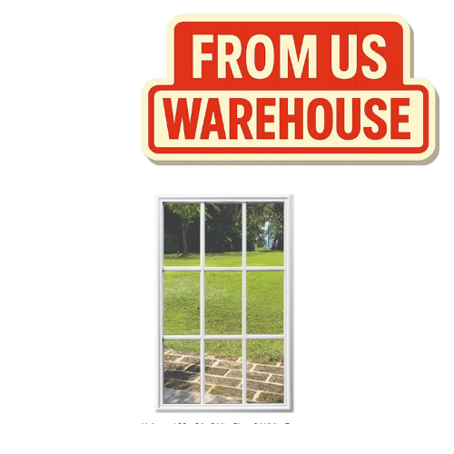 Universal 9-Lite Glass White Frame 22x36 for Classic Style