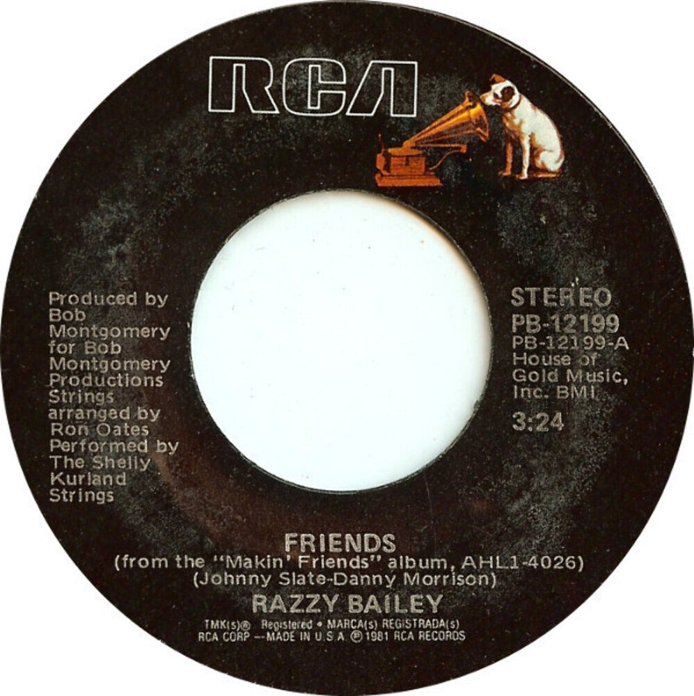 Razzy Bailey - Friends - RCA - PB-12199 - 7