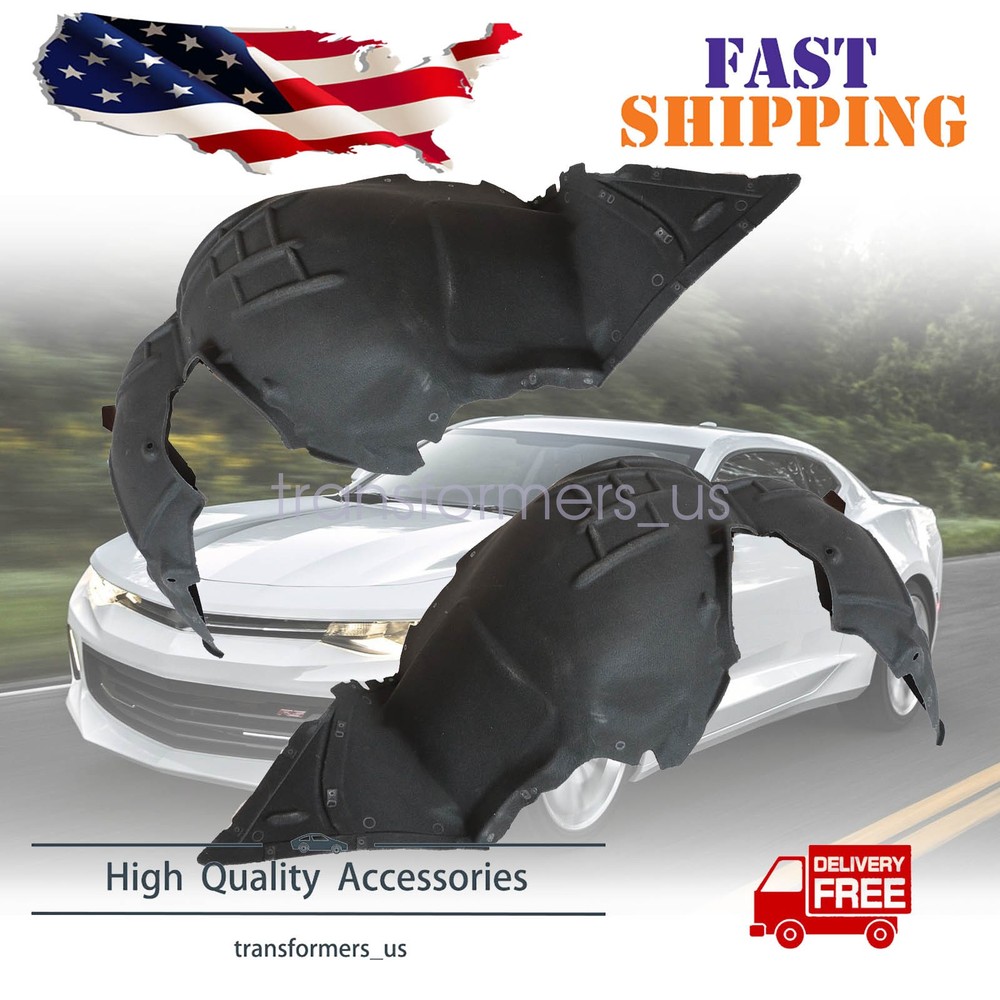 Pair Inner Fender Liner Set For 2016-2024 Chevrolet Camaro 84169274 84169275