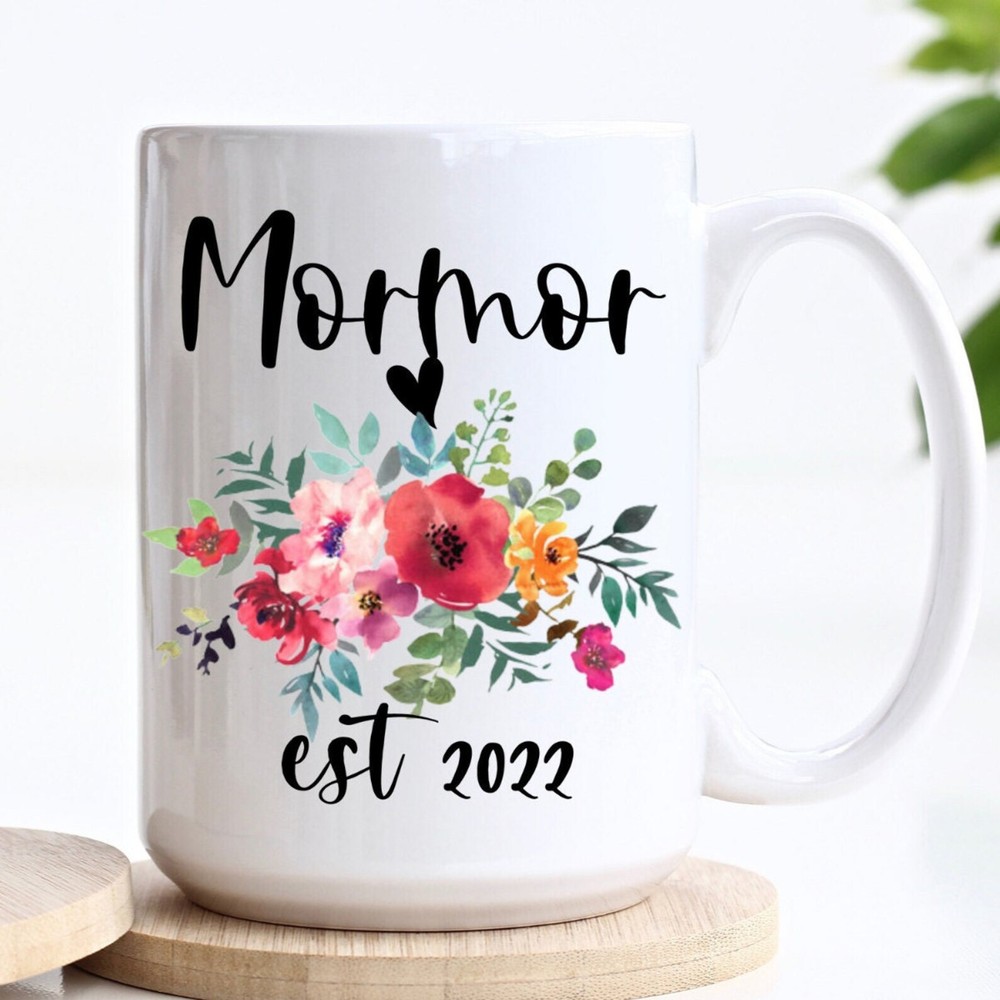 Nueva Taza de Café Mormor Regalo Personalizada Nueva Mormor Promocionada a Mormor Nueva