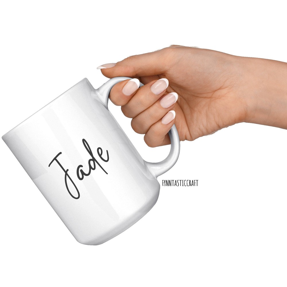 Personalized Kids Cup Jellyfish Mug Cute Alphabet Mug Letter J Mug For Kids