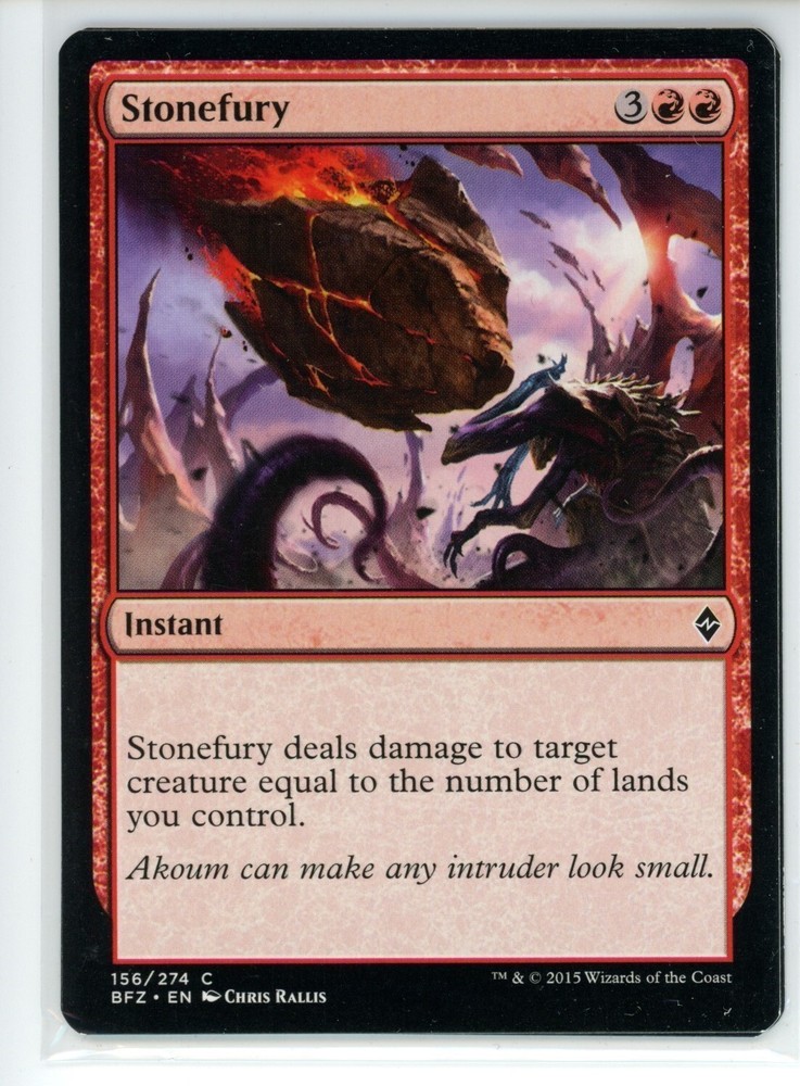STONEFURY Battle for Zendikar #156 BFZ(LP)(MTG)