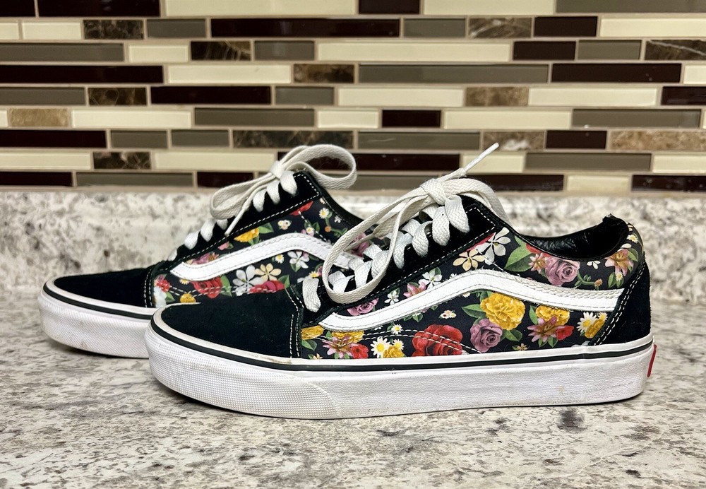 Vans Old Skool Women’s Floral Shoes: Sz: 8