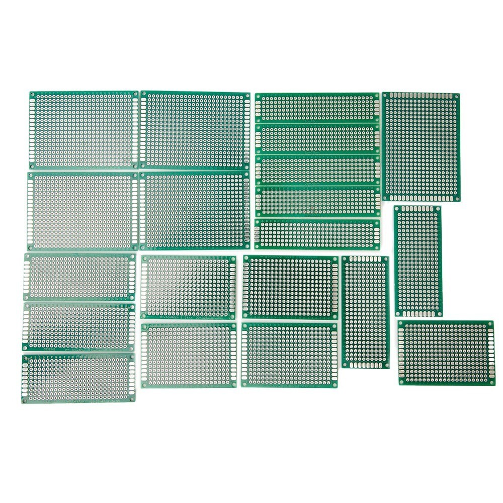 20pcs Double Sided Protoboard Printed Circuits Board PCB Stripboards Assortment