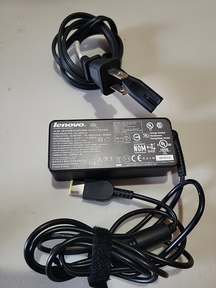 Lenovo Original 45W AC Adapter 20V 2.25A for Laptops ADLX45NCC2A