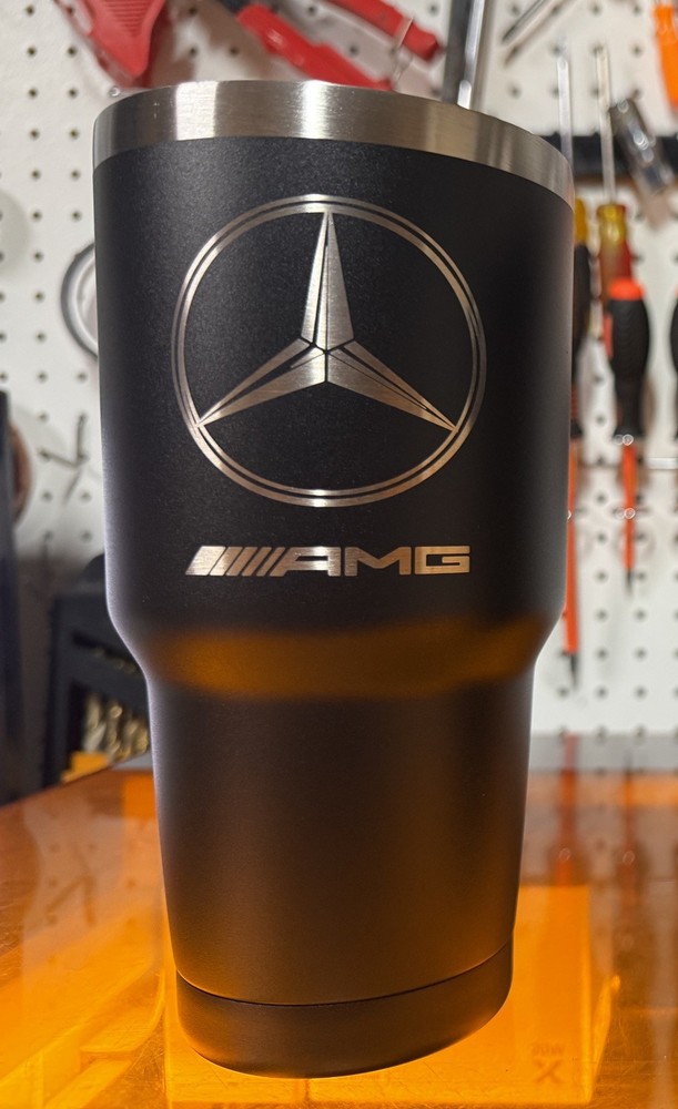 MERCEDES AMG , 30 OZ LASER ENGRAVED TUMBLER ‼️ FREE SHIPPING ‼️