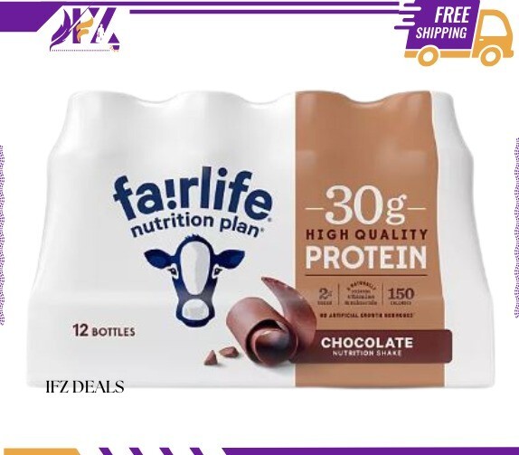 Fairlife Nutrition Plan 30g Protein Shake, Chocolate, 11.4 fl. oz., 12 pk.