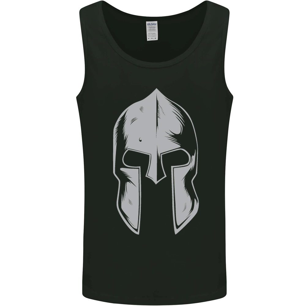 Gym Spartan Helmet Bodybuilding Fitness Mens Vest Tank Top
