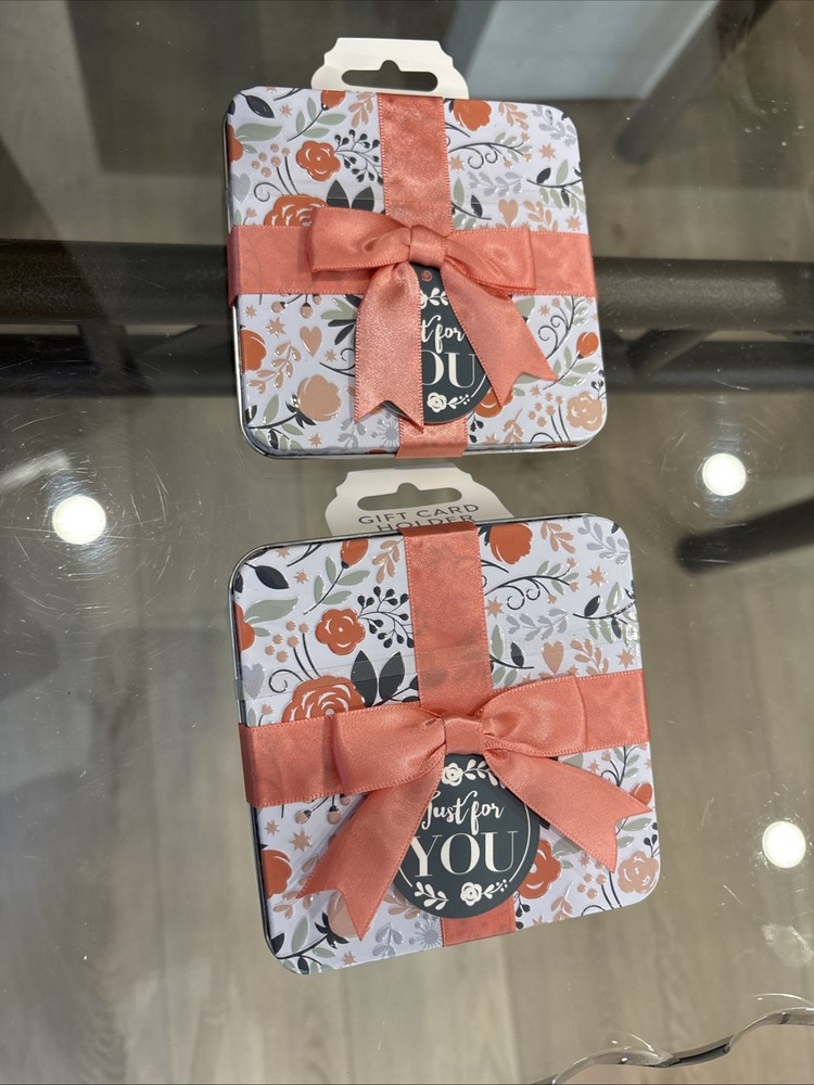 NWT Set of 2 Gift Card Holder Boxes with Bow for All Occasions-image