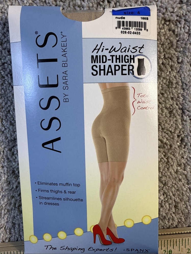 NWT Spanx Mid-Thigh Shaper Size 4 Nude 180-220 Lbs