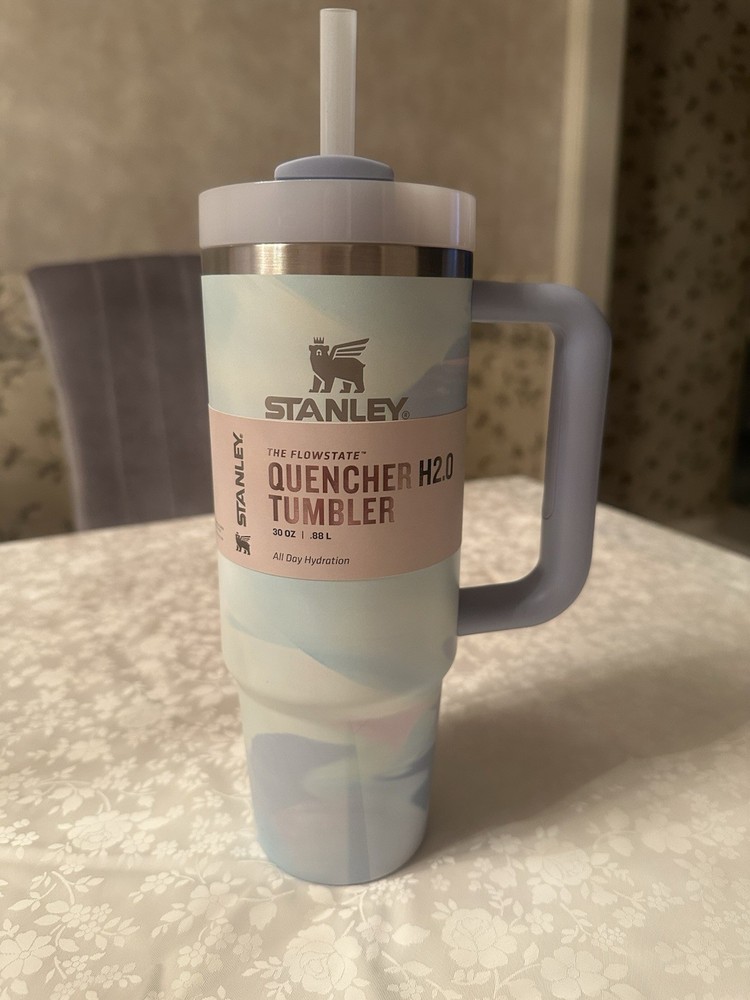 BRAND NEW With Tags Cool Serene Brush Strokes 30 Oz Stanley