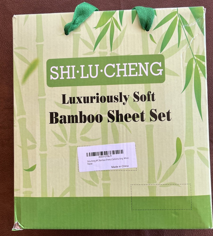 California King Soft Bamboo Sheet Set 4-Piece by Shi Lu Cheng