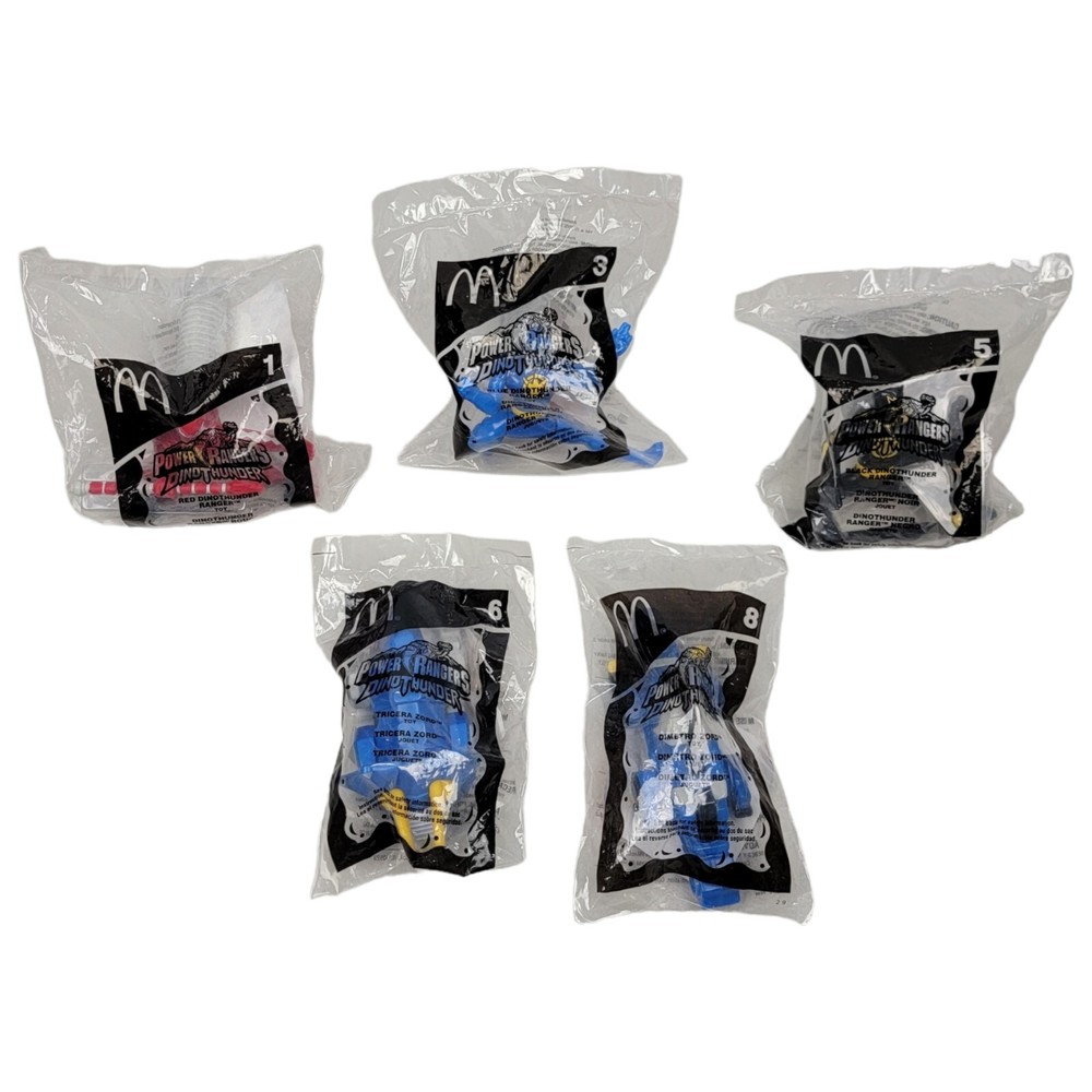 Power Rangers Dino Thunder 2003 McDonald's Happy Meal Toy Set