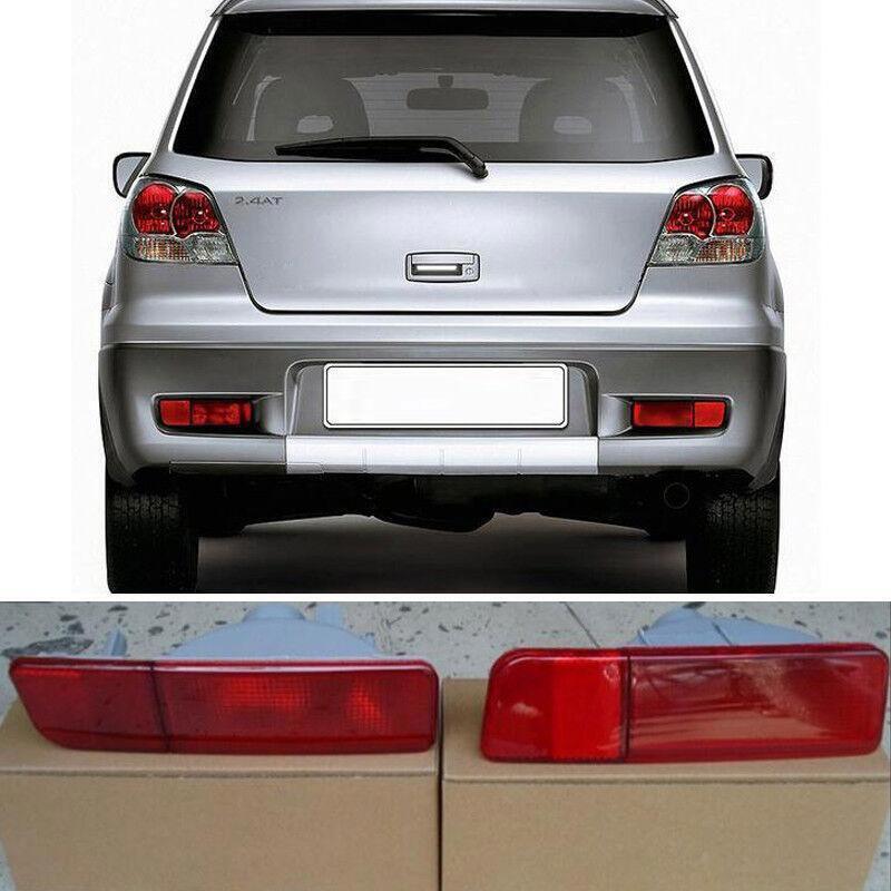For Mitsubishi Outlander 2003-2006 2X Car Rear Bumper Fog Lamps Reflector Lights