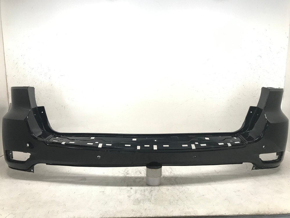 Rear Bumper Cover Black Jeep Grand Cherokee 2011-2018 w/Sensor Holes CAPA