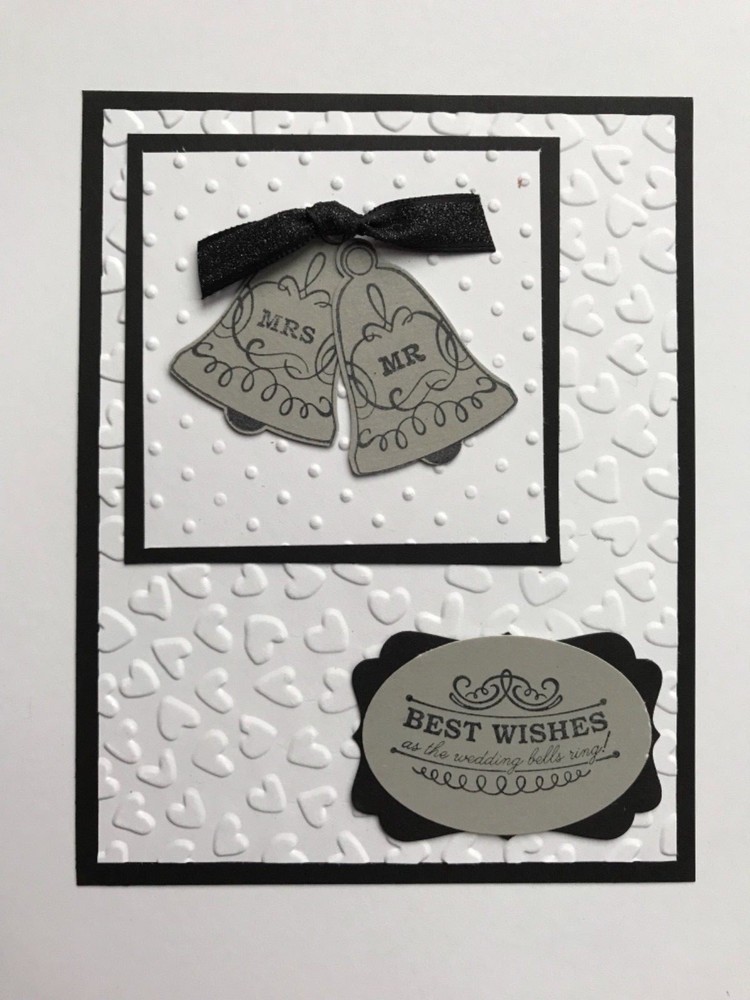 Seasonal. Bells anniversary wedding card kit of 10 made w/ Stampin' Up!-image
