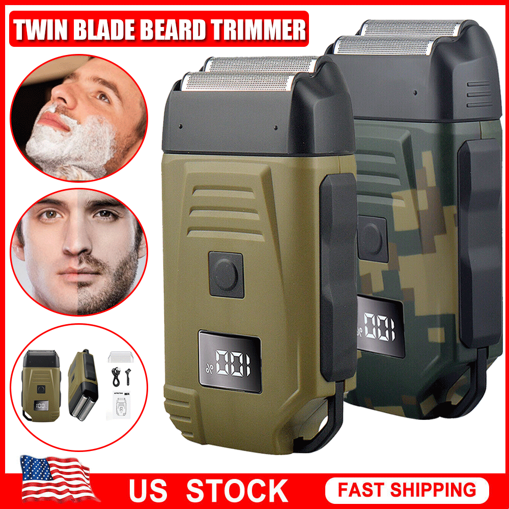 USB Electric Shaver Trimmers Razor Men's Cordless Beard Hair Trimmer Wet/Dry Use