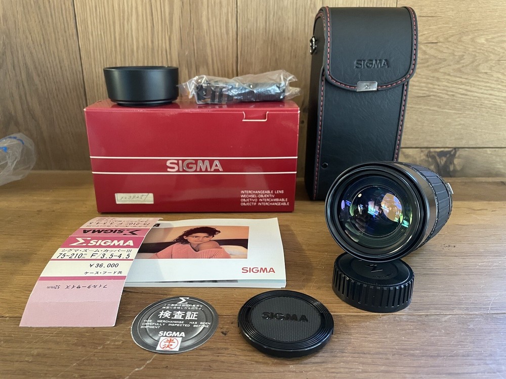 *Unused Top Mint in Box* SIGMA Zoom K-III 75-210mm F/3.5-4.5 Lens for Olympus OM