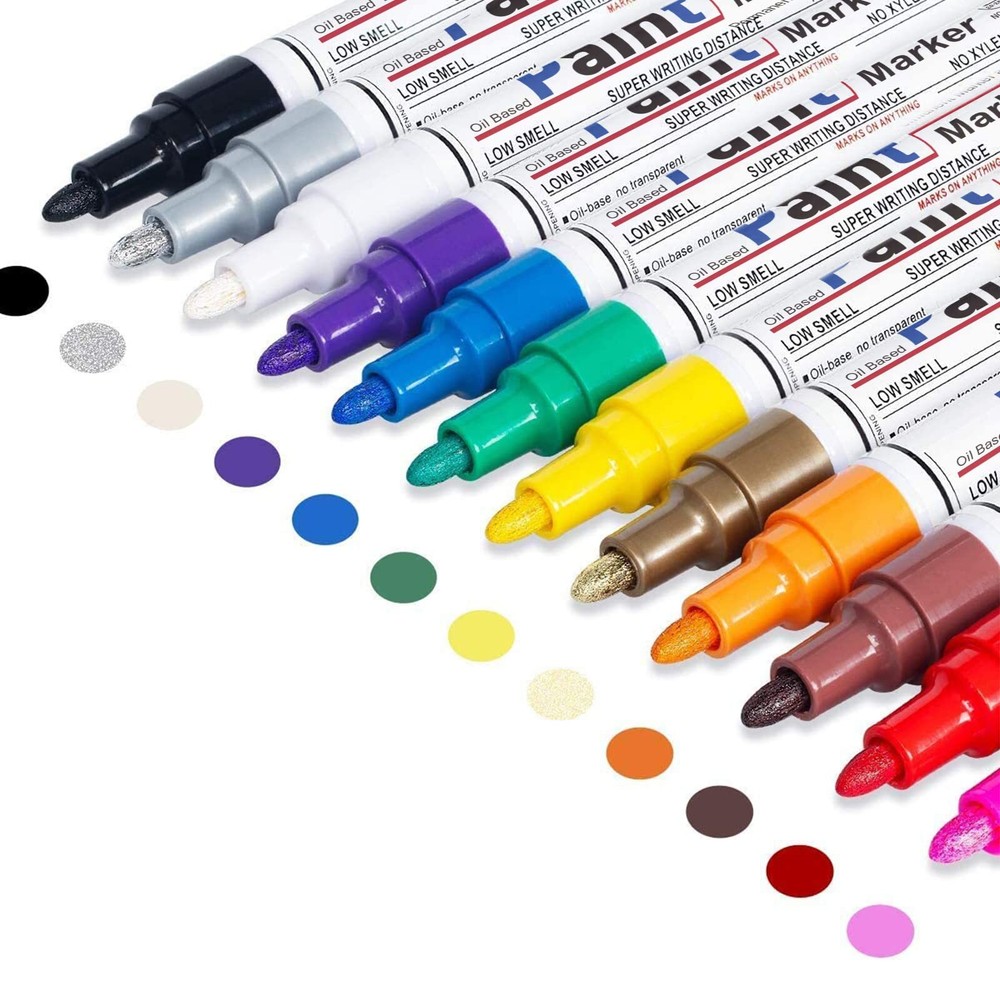 Oil Based Paint Pen, Permanent Paint Marker: Quick-Dry, Waterproof Paint Set ...