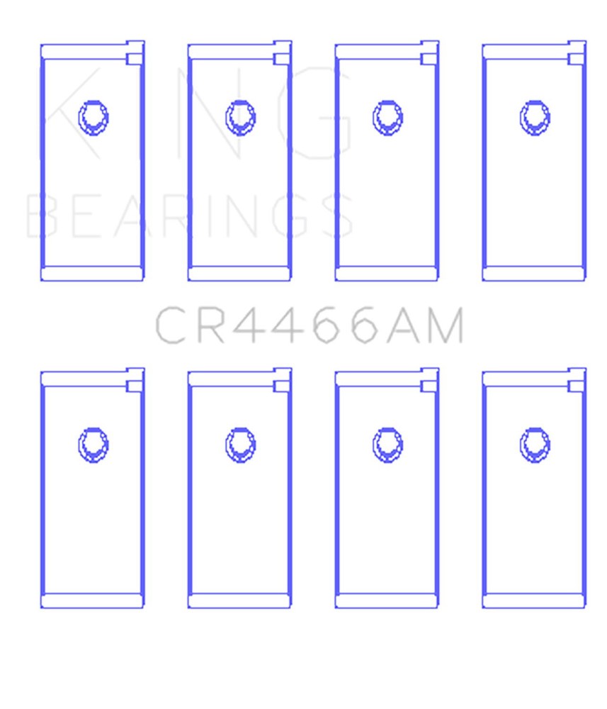 King Engine Bearings CR4466AM Rod Bearing Set for Improved Performance