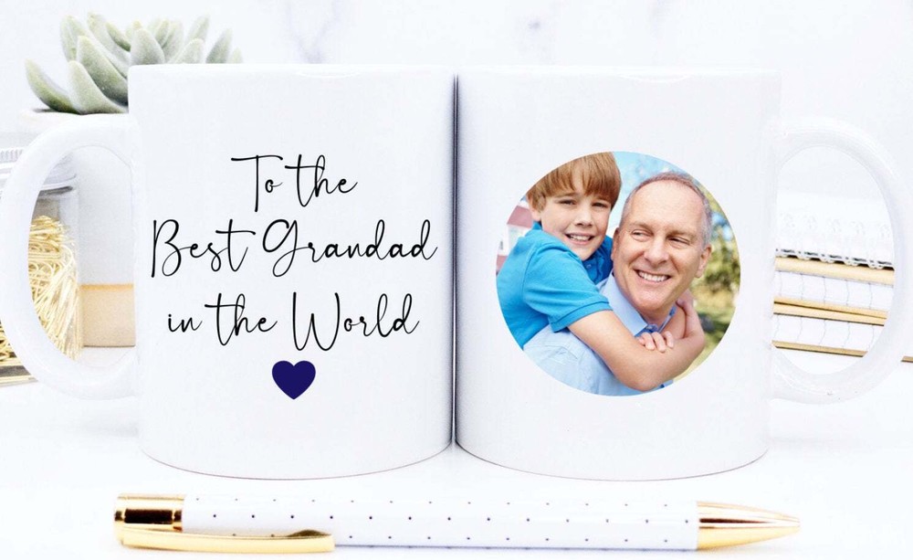 Personalised Grandad Photo Mug Best Grandad In The World New Grandad Gift Custom