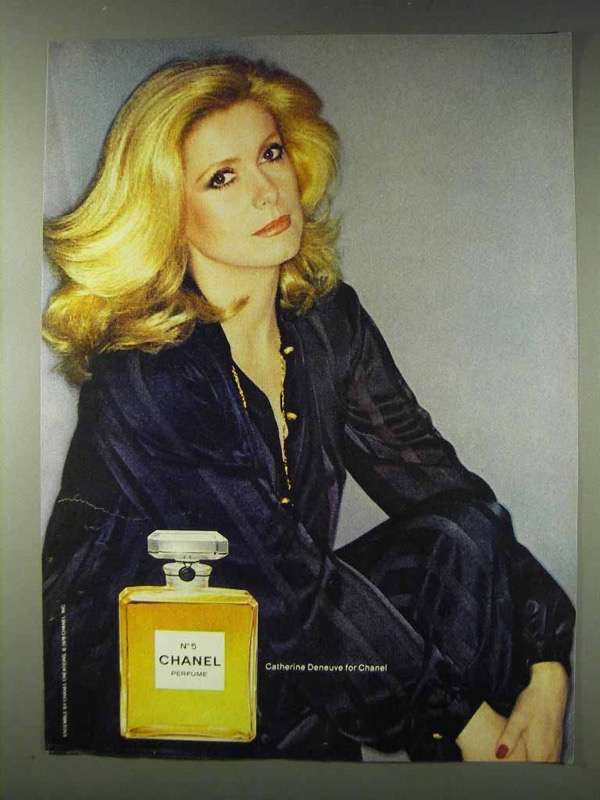 Vintage 1978 Chanel No 5 Ad with Catherine Deneuve