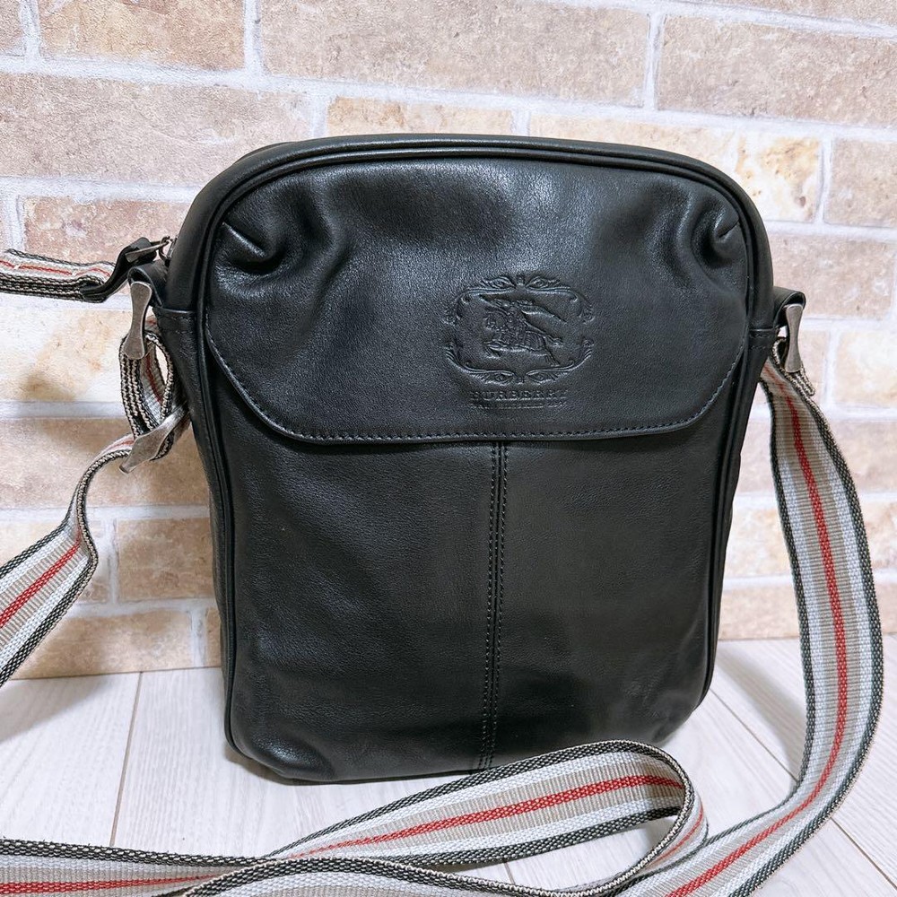 Burberry shoulder bag Black Leather