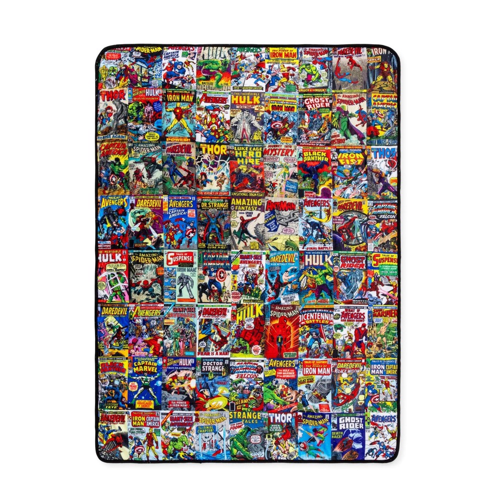 Marvel Comics Covers Fleece Throw Blanket | 45 x 60 Inches