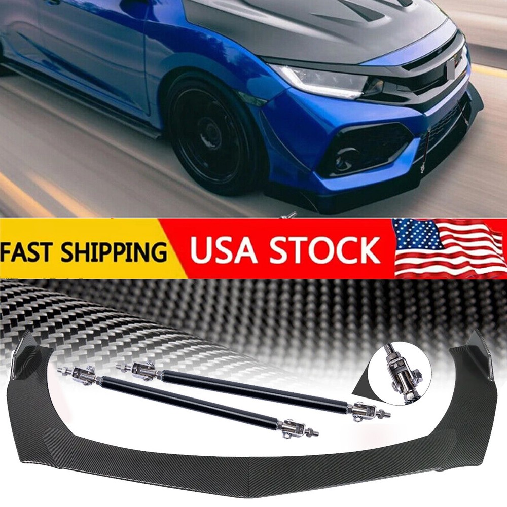 Front Lip Bumper Body Kits Splitter Spoiler Carbon Fiber For Honda Accord