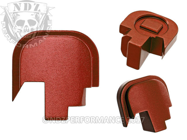for Smith & Wesson Shield, M2.0, Plus Slide Cover Plate 9mm .40 Aluminum Red