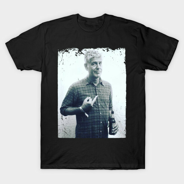 Anthony Bourdain Pop Culture T-Shirt Black S-3XL