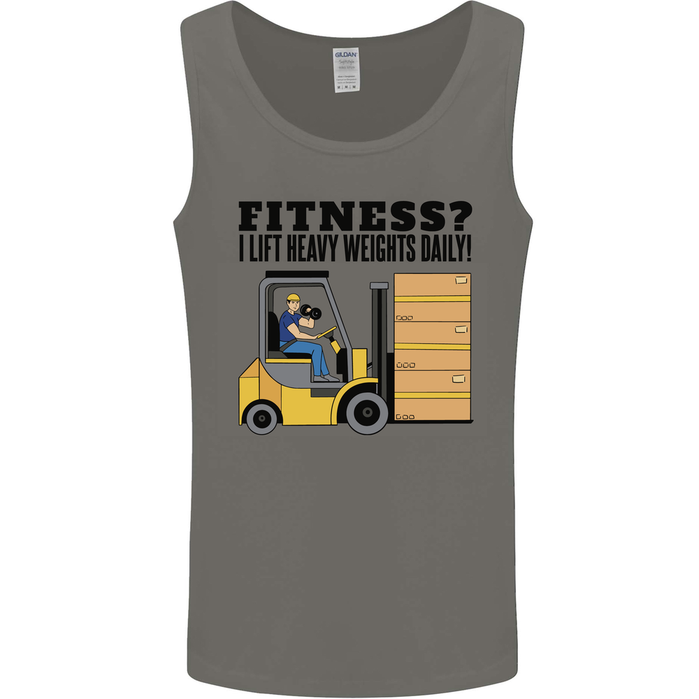Forklift Driver I Lift Heavy Weights Funny Mens Vest Tank Top