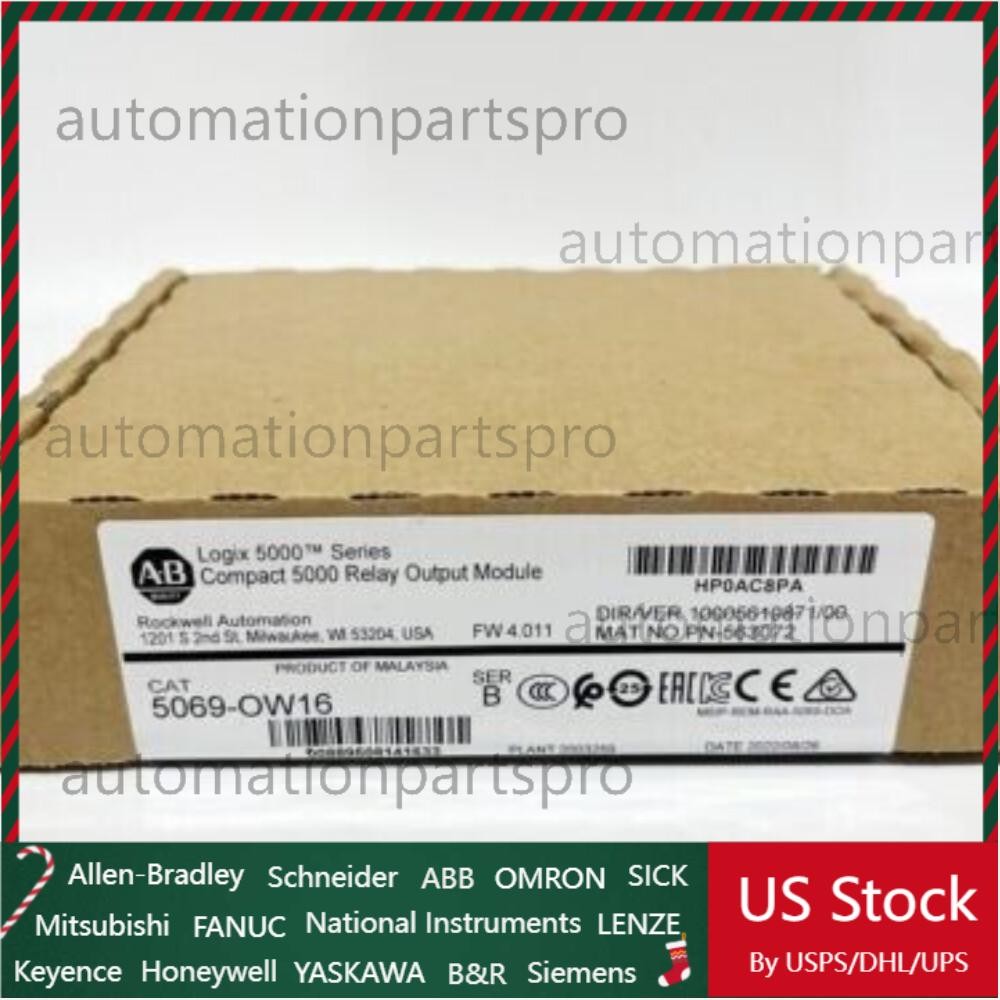 Factory Sealed AB 5069-OW16 Compact 5000 Relay Output Module US Free Tax