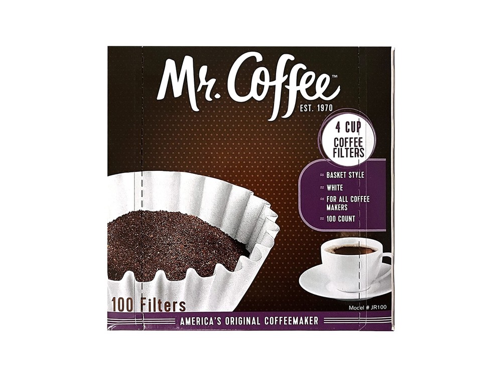 4-Cup Coffee Filters 100 Count Brown or White Unsized