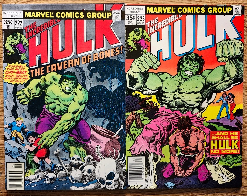 Incredible Hulk Set of 2 #222 NM 9.6 & #223 NM 9.4 published in 1978