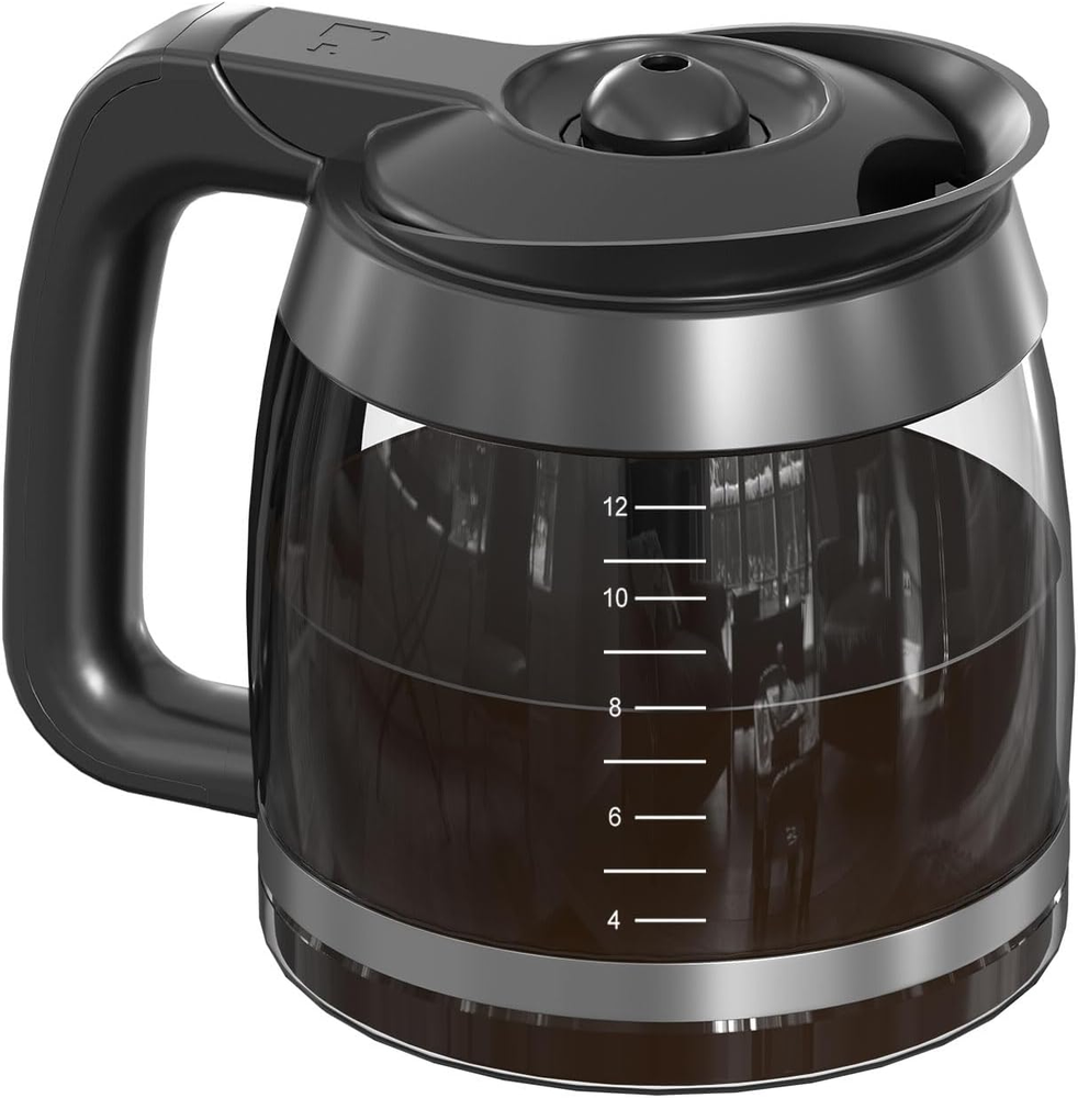 CE251 12-Cup Glass Carafe Pot Replacement Compatible with Ninja Coffee Brewer Ma