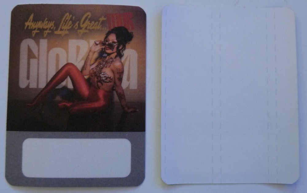 GloRilla Anyways, Life's Great Concert Tour Gray Backstage Pass D3