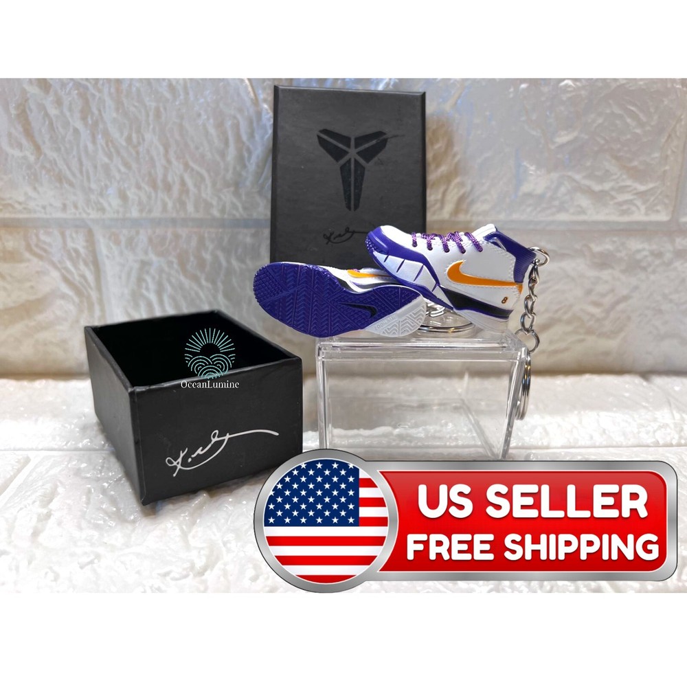 Mini Kobe Black Mamba Sport  Sneakers Shoe Keychain With or without Box