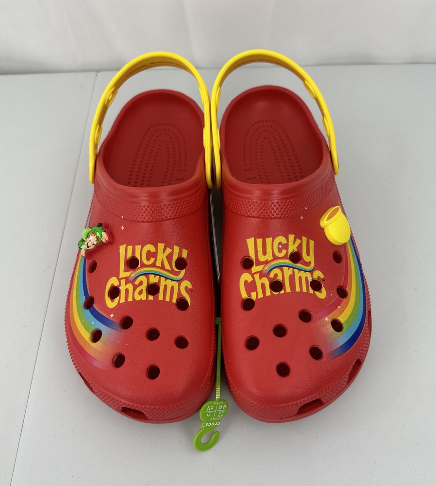 Men's US Size 13 Crocs Classic Clog Lucky Charms Magically Delicious 207118-610