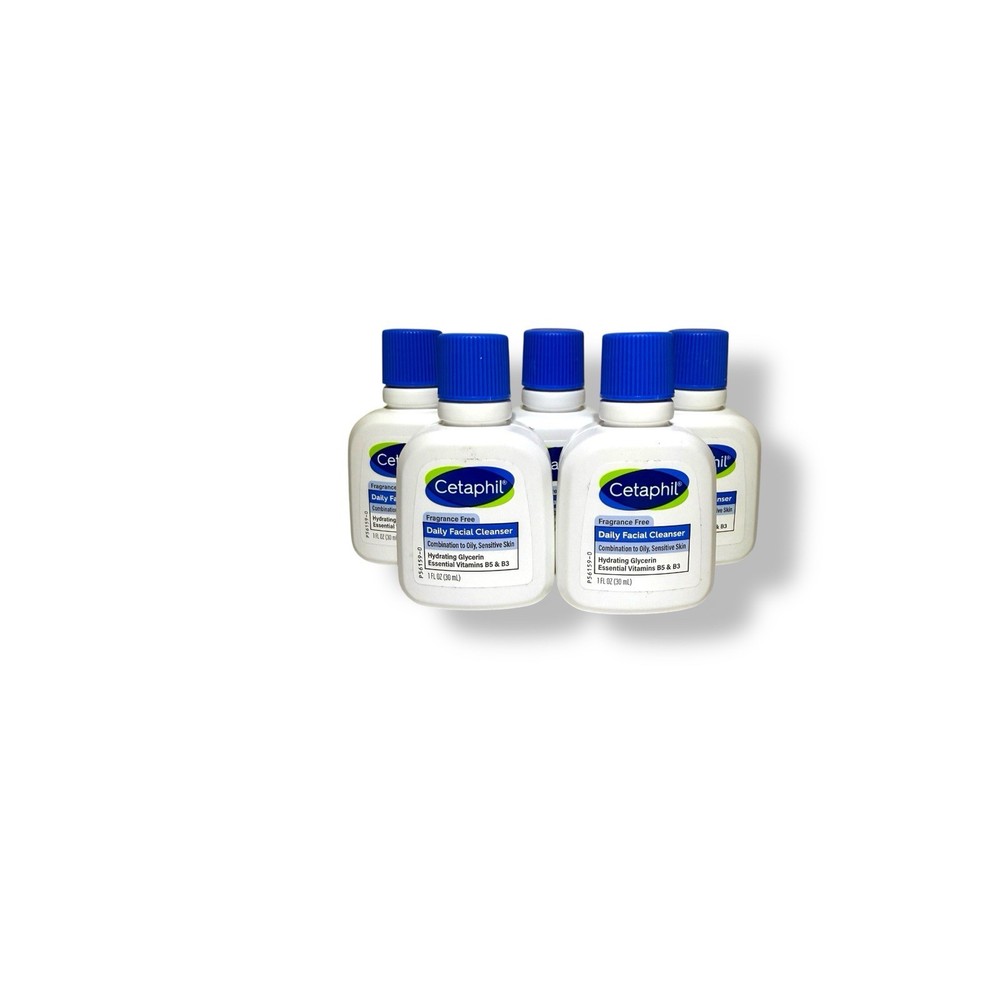 Cetaphil Daily Facial Cleanser for Oily Sensitive Skin 1oz 5-Pack