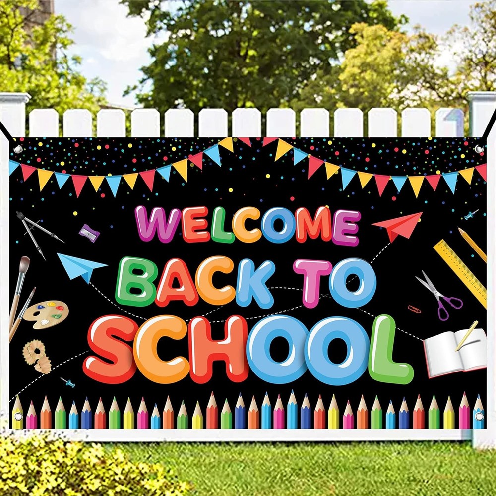 XtraLarge 72x44 Inch KatchOn Welcome Back To School Banner for Classrooms
