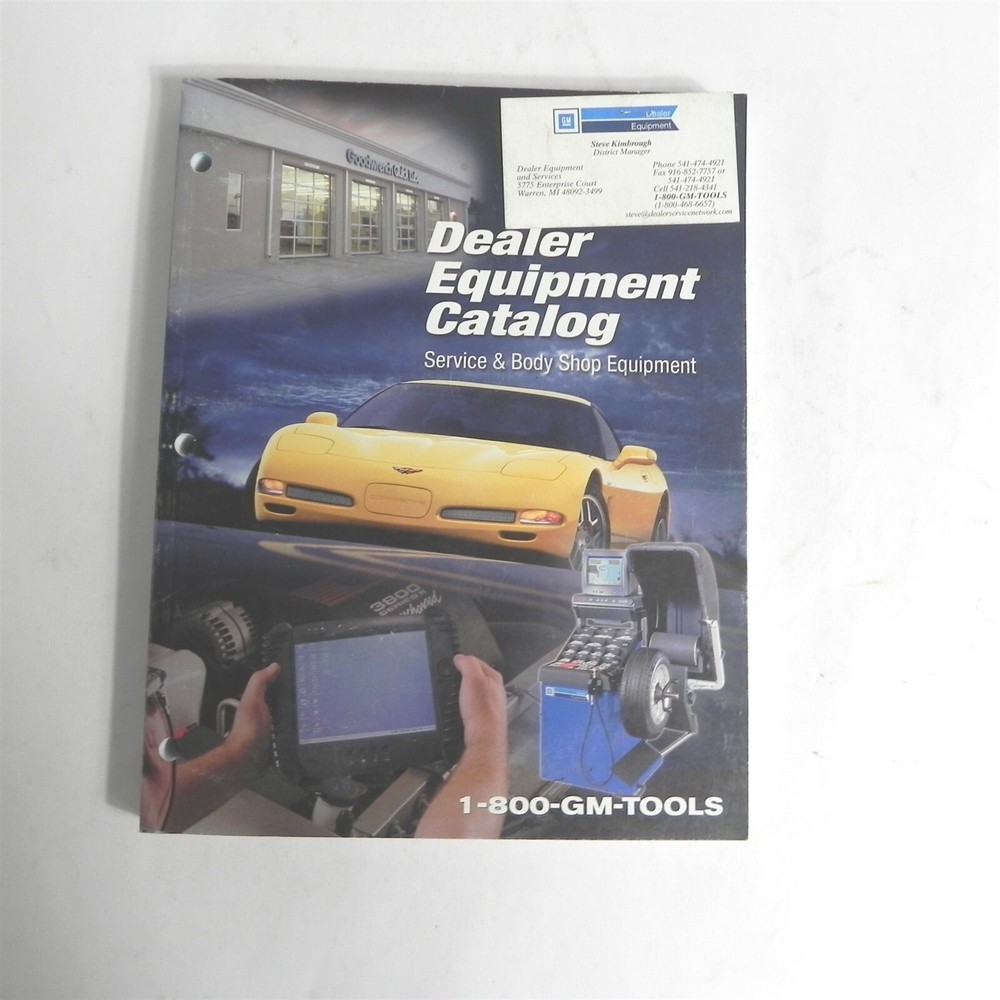 VINTAGE GM DEALERSHIP EQUIPMENT CATALOG SERVICE SHOP ACCESSORIES TOOL KENT MOORE