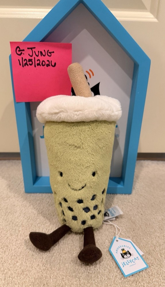 Jellycat Camellia Matcha Bubble Tea UK Exclusive Limited Edition BNWT