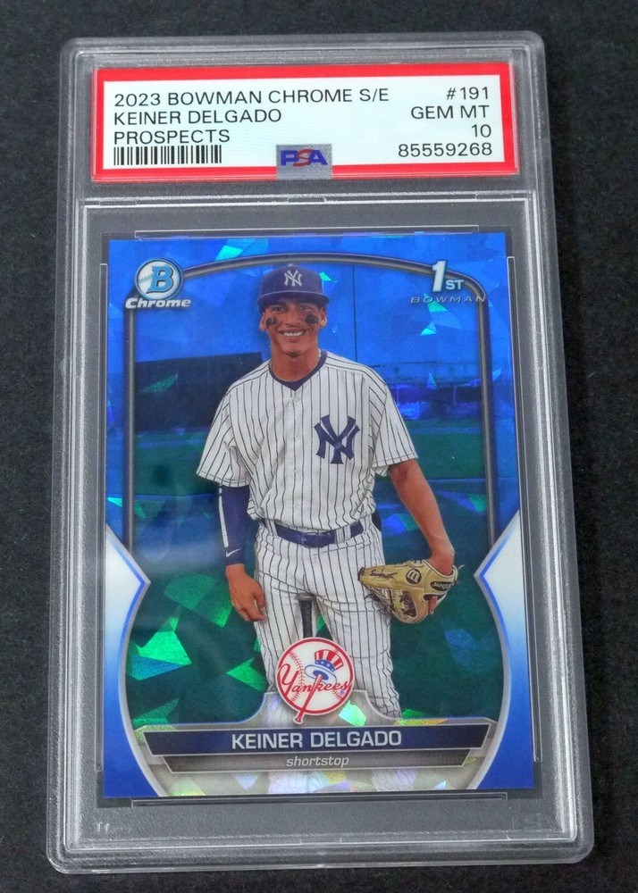 2023 Bowman Chrome Keiner Delgado BCP191 PSA 10 GEM MT Baseball Prospects Card