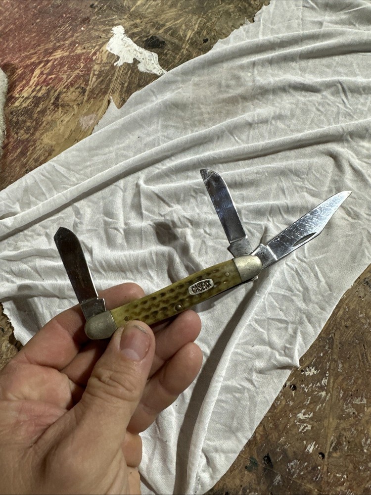 2010-19 Case XX USA 5 X,3 blade bone #6347SS folding knife /3 7/8”hunting