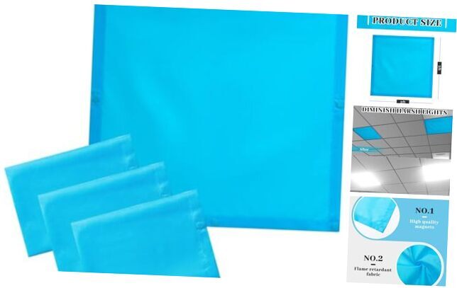 4 Pcs 2 x 2 Feet Fluorescent Light Covers for Ceiling Lights Pure Style
